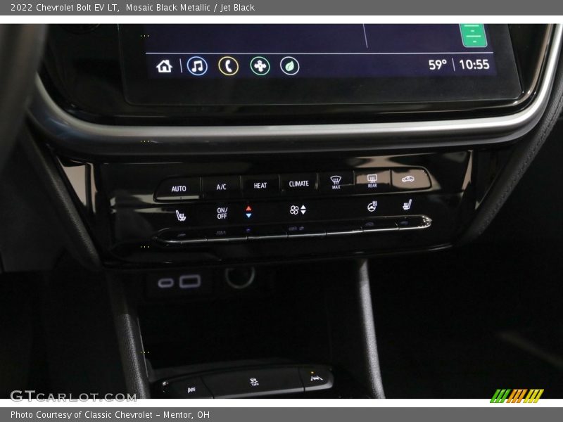 Mosaic Black Metallic / Jet Black 2022 Chevrolet Bolt EV LT