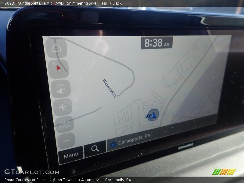 Shimmering Silver Pearl / Black 2023 Hyundai Santa Fe XRT AWD