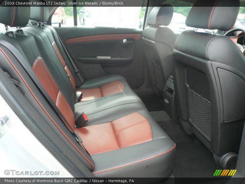 Silver Ice Metallic / Ebony/Brick 2009 Chevrolet Malibu LTZ Sedan