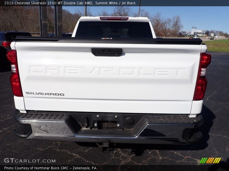 Summit White / Jet Black 2019 Chevrolet Silverado 1500 WT Double Cab 4WD