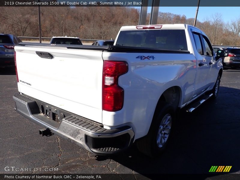 Summit White / Jet Black 2019 Chevrolet Silverado 1500 WT Double Cab 4WD