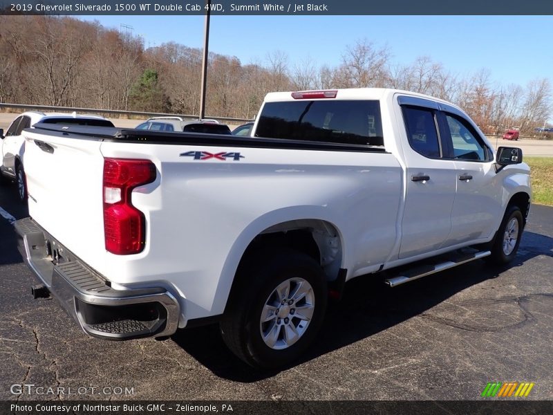 Summit White / Jet Black 2019 Chevrolet Silverado 1500 WT Double Cab 4WD