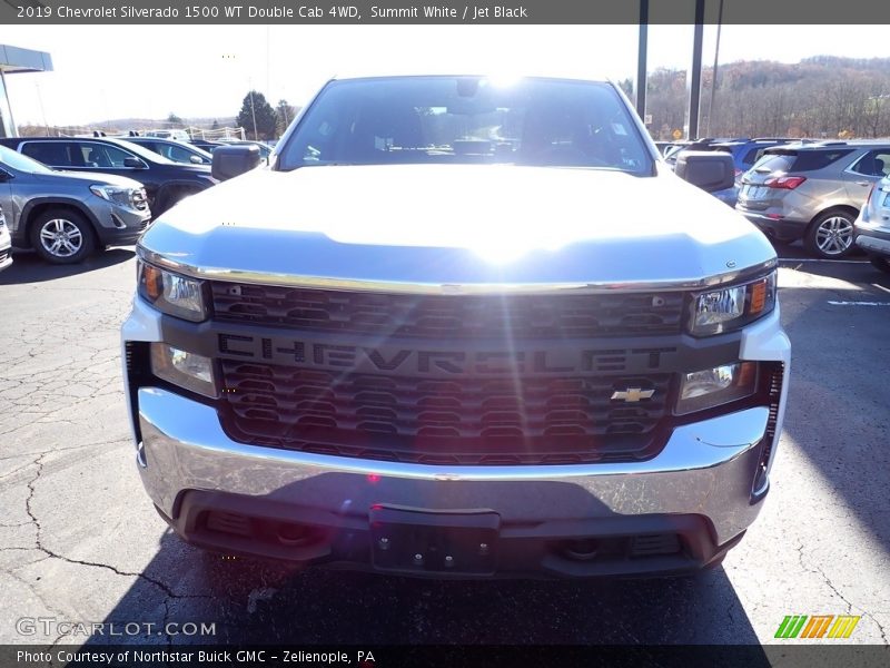 Summit White / Jet Black 2019 Chevrolet Silverado 1500 WT Double Cab 4WD
