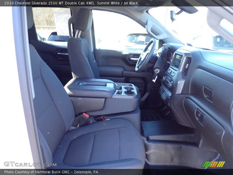 Summit White / Jet Black 2019 Chevrolet Silverado 1500 WT Double Cab 4WD