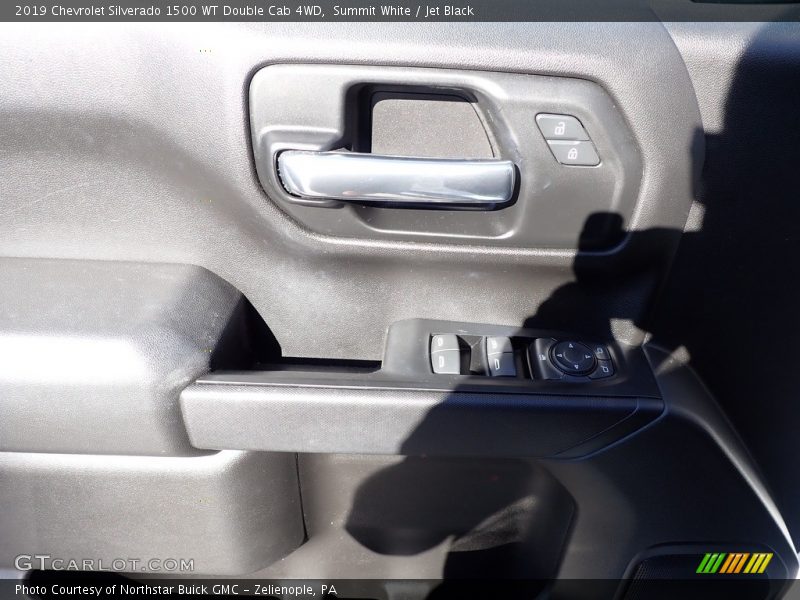Summit White / Jet Black 2019 Chevrolet Silverado 1500 WT Double Cab 4WD