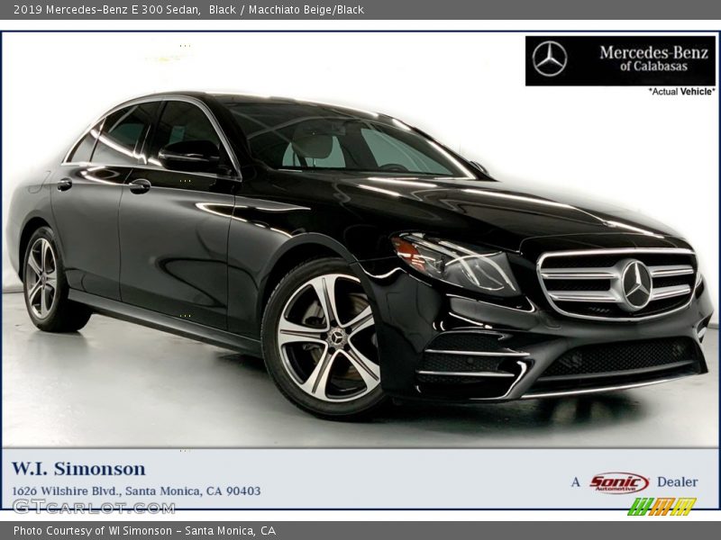Black / Macchiato Beige/Black 2019 Mercedes-Benz E 300 Sedan