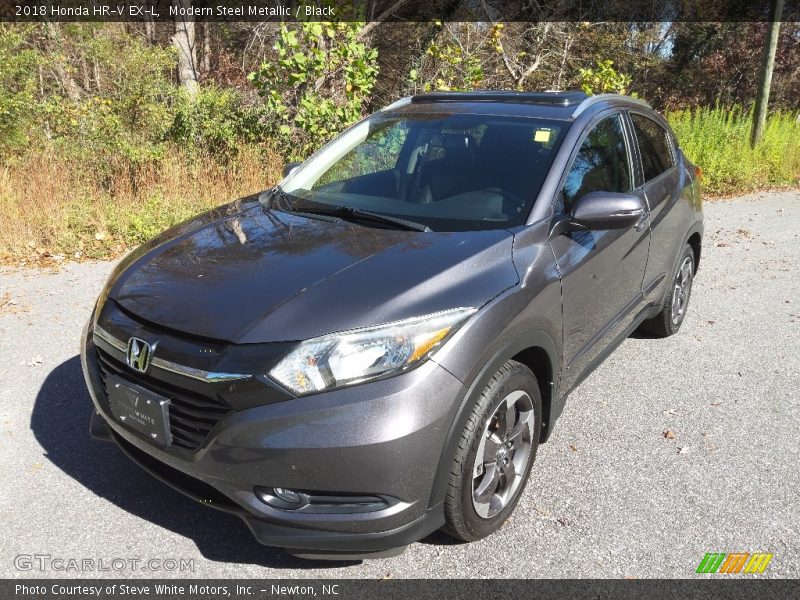 Modern Steel Metallic / Black 2018 Honda HR-V EX-L