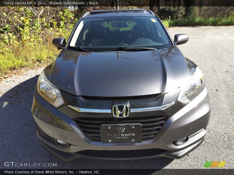 Modern Steel Metallic / Black 2018 Honda HR-V EX-L