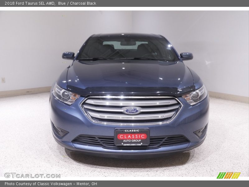 Blue / Charcoal Black 2018 Ford Taurus SEL AWD