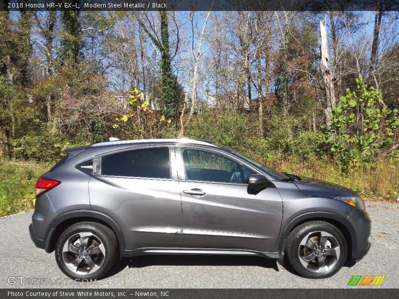 Modern Steel Metallic / Black 2018 Honda HR-V EX-L
