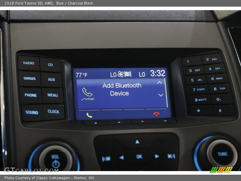 Blue / Charcoal Black 2018 Ford Taurus SEL AWD