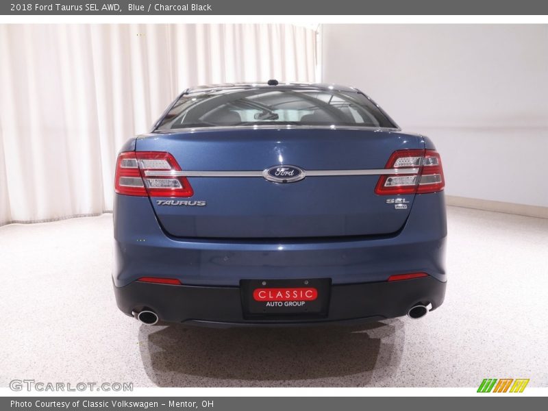 Blue / Charcoal Black 2018 Ford Taurus SEL AWD