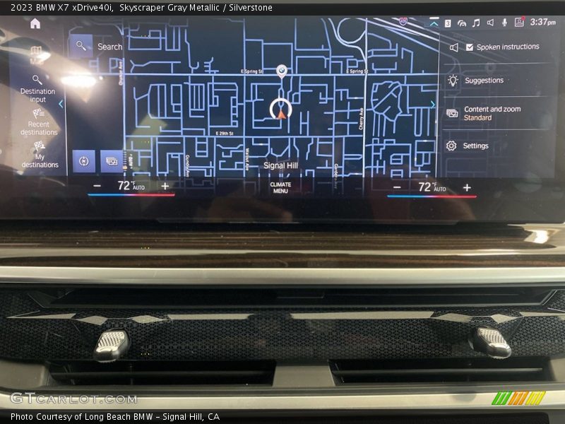 Navigation of 2023 X7 xDrive40i