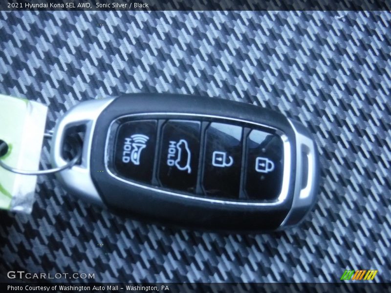 Sonic Silver / Black 2021 Hyundai Kona SEL AWD
