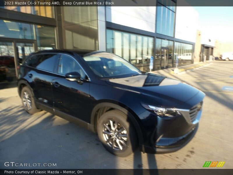 Deep Crystal Blue Mica / Black 2023 Mazda CX-9 Touring AWD