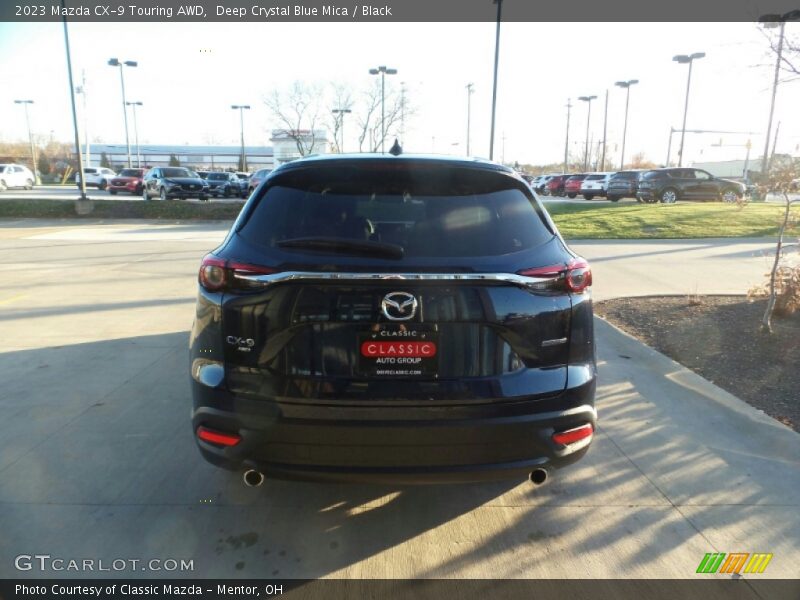 Deep Crystal Blue Mica / Black 2023 Mazda CX-9 Touring AWD