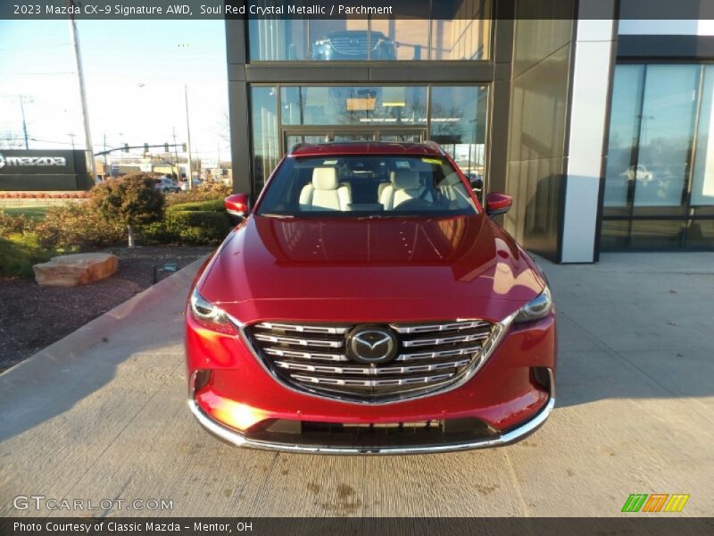 Soul Red Crystal Metallic / Parchment 2023 Mazda CX-9 Signature AWD