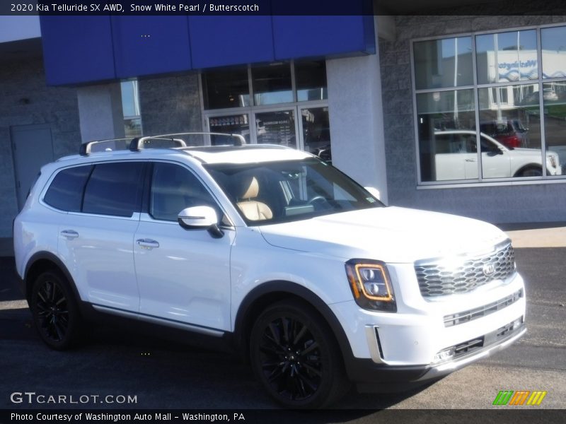 Snow White Pearl / Butterscotch 2020 Kia Telluride SX AWD