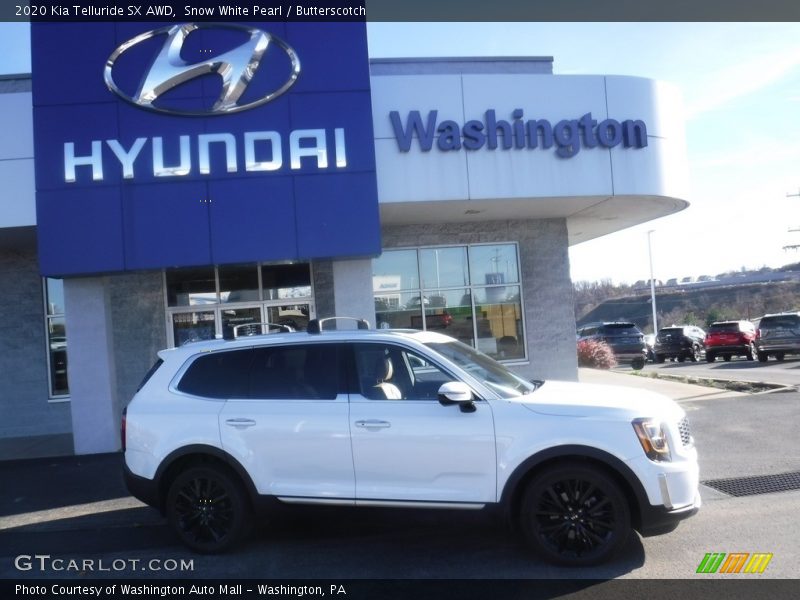 Snow White Pearl / Butterscotch 2020 Kia Telluride SX AWD