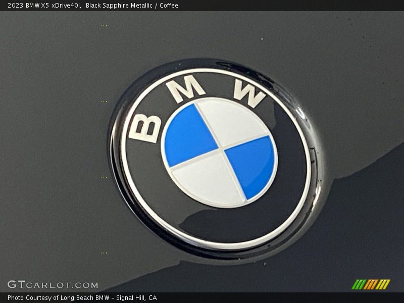 Black Sapphire Metallic / Coffee 2023 BMW X5 xDrive40i