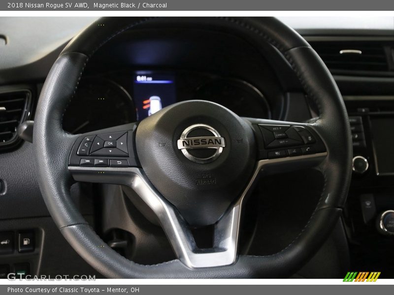 Magnetic Black / Charcoal 2018 Nissan Rogue SV AWD