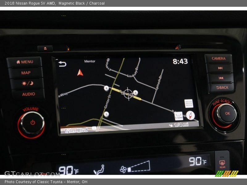 Magnetic Black / Charcoal 2018 Nissan Rogue SV AWD