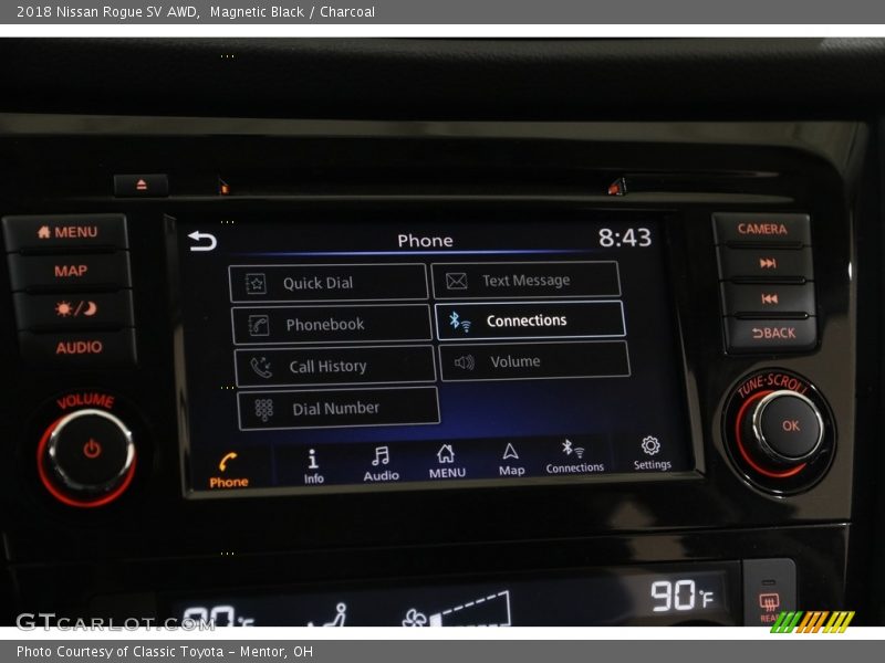 Magnetic Black / Charcoal 2018 Nissan Rogue SV AWD