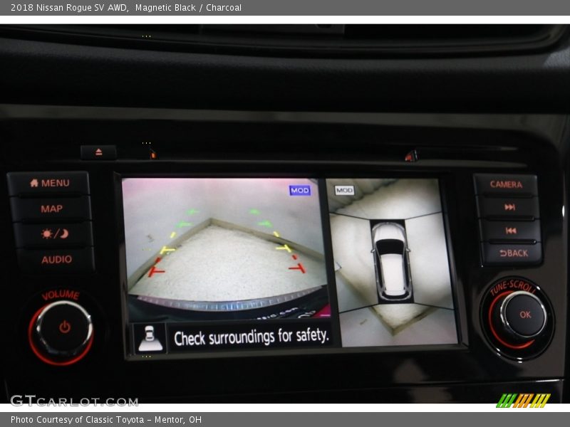Magnetic Black / Charcoal 2018 Nissan Rogue SV AWD