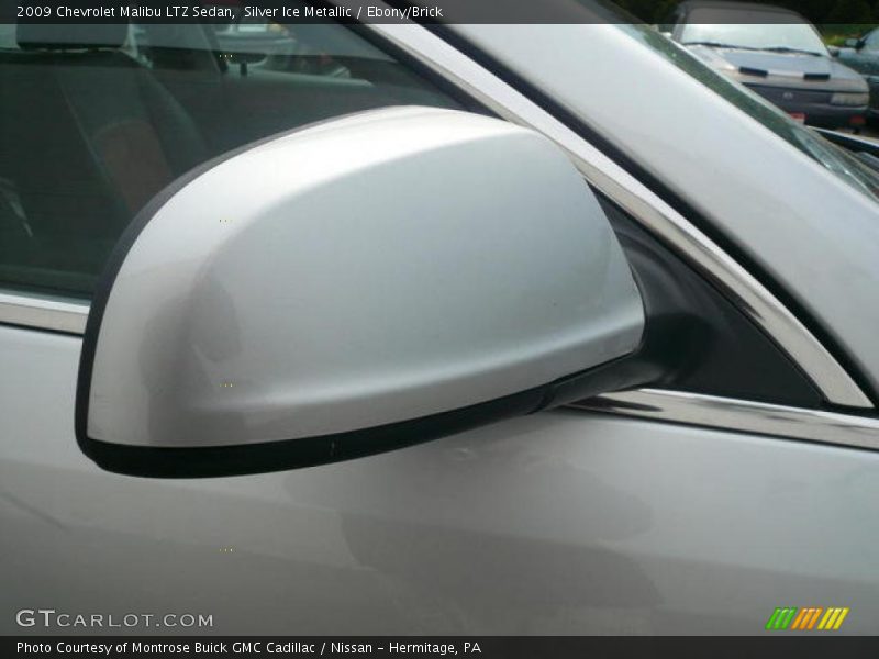 Silver Ice Metallic / Ebony/Brick 2009 Chevrolet Malibu LTZ Sedan