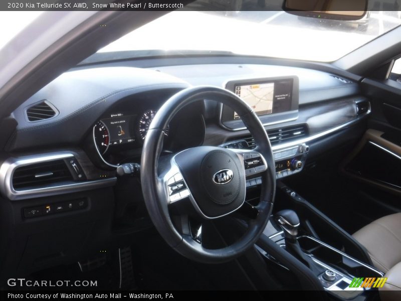 Snow White Pearl / Butterscotch 2020 Kia Telluride SX AWD