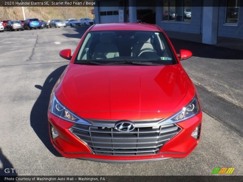 Scarlet Red Pearl / Beige 2020 Hyundai Elantra SE