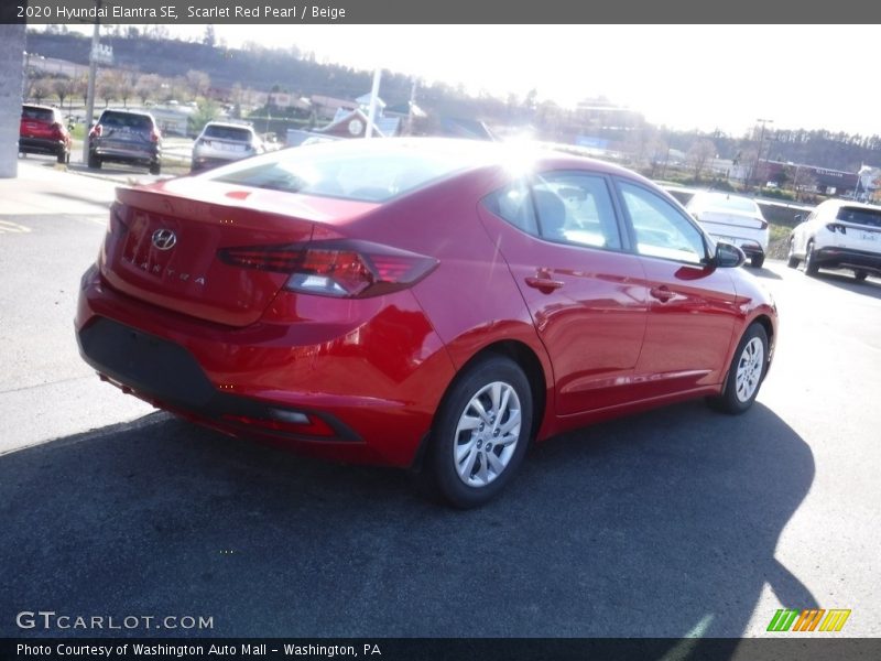 Scarlet Red Pearl / Beige 2020 Hyundai Elantra SE