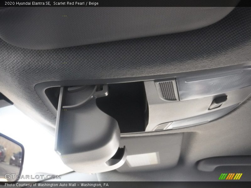 Scarlet Red Pearl / Beige 2020 Hyundai Elantra SE