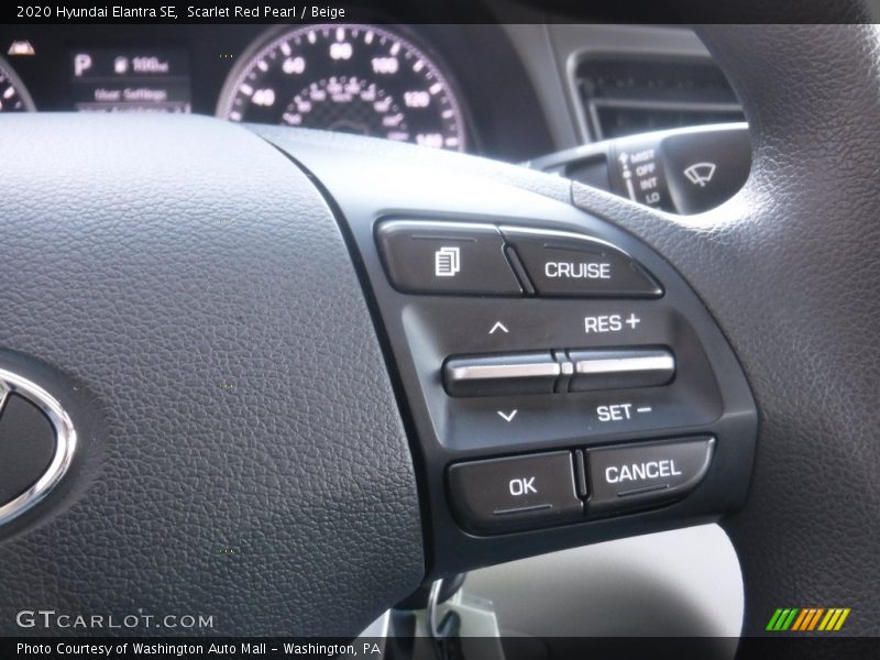 Scarlet Red Pearl / Beige 2020 Hyundai Elantra SE