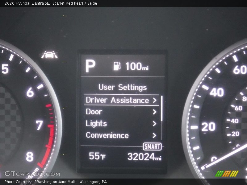 Scarlet Red Pearl / Beige 2020 Hyundai Elantra SE