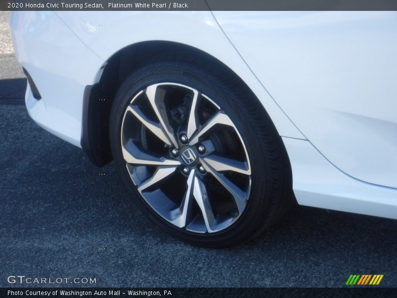 Platinum White Pearl / Black 2020 Honda Civic Touring Sedan