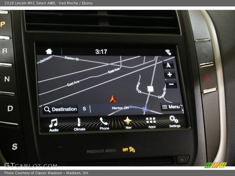 Navigation of 2018 MKC Select AWD