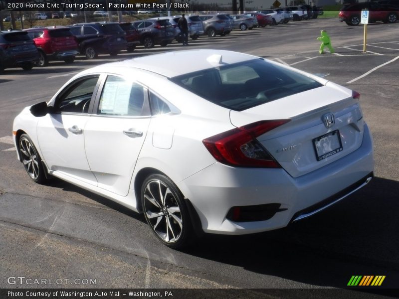 Platinum White Pearl / Black 2020 Honda Civic Touring Sedan