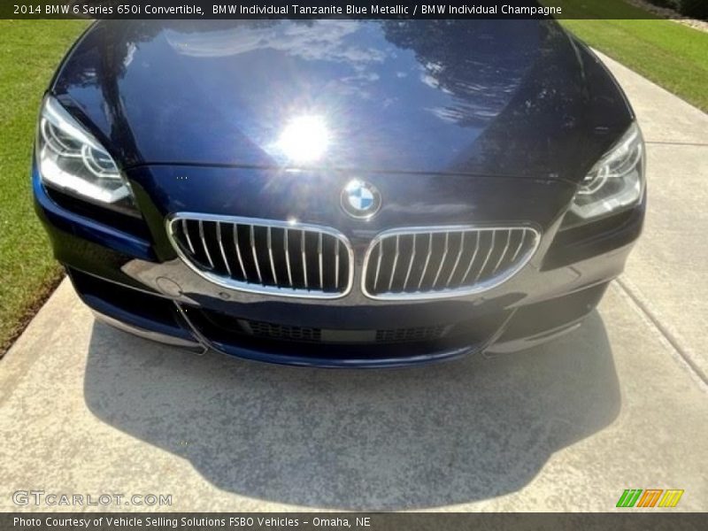 BMW Individual Tanzanite Blue Metallic / BMW Individual Champagne 2014 BMW 6 Series 650i Convertible