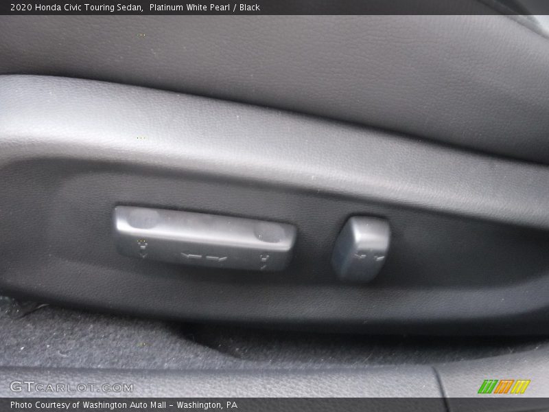 Platinum White Pearl / Black 2020 Honda Civic Touring Sedan