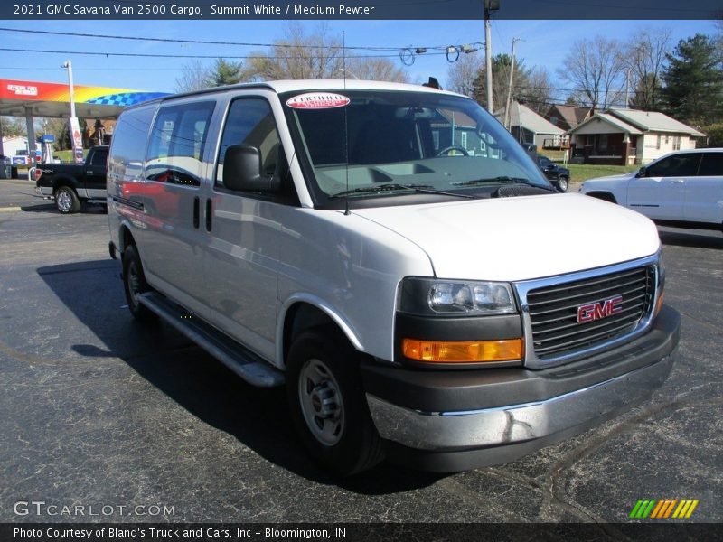 Summit White / Medium Pewter 2021 GMC Savana Van 2500 Cargo
