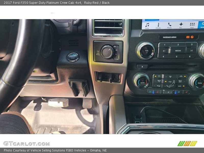 Ruby Red / Black 2017 Ford F350 Super Duty Platinum Crew Cab 4x4