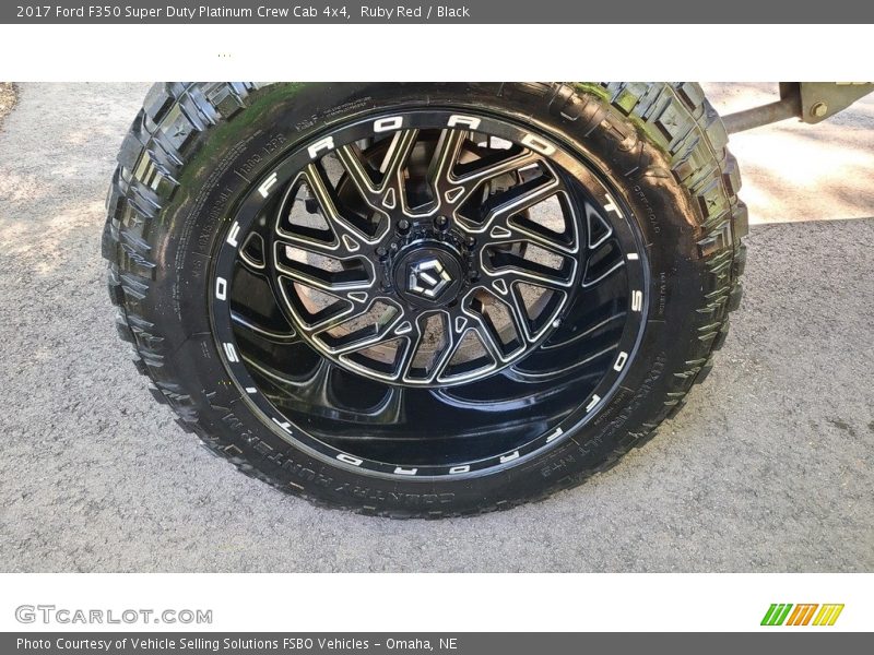 Ruby Red / Black 2017 Ford F350 Super Duty Platinum Crew Cab 4x4