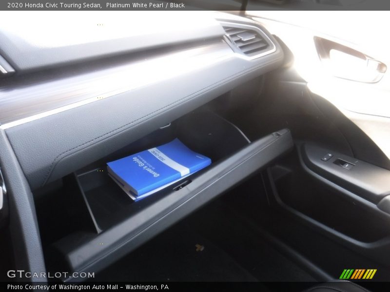 Platinum White Pearl / Black 2020 Honda Civic Touring Sedan