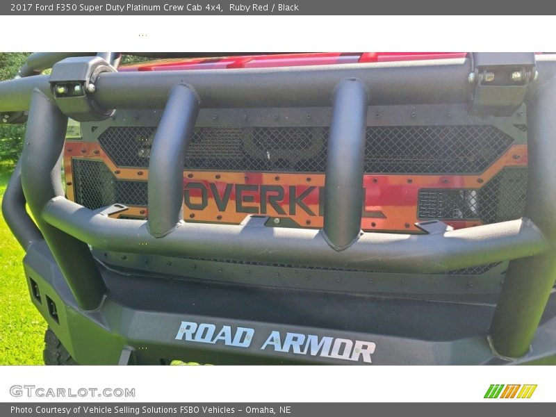 Ruby Red / Black 2017 Ford F350 Super Duty Platinum Crew Cab 4x4