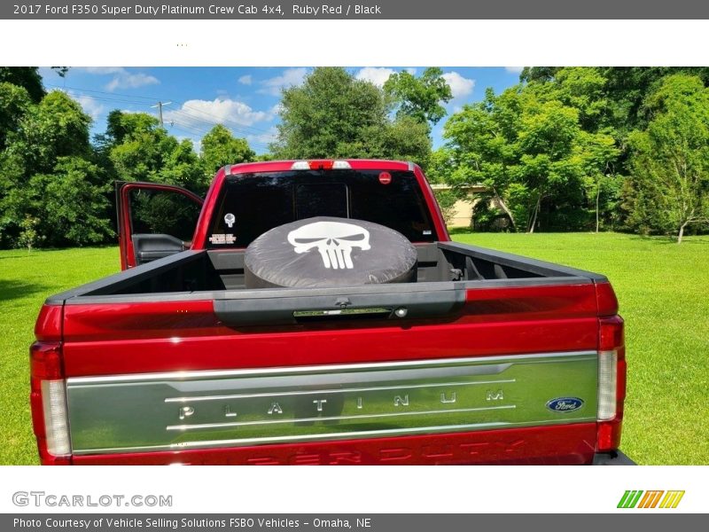 Ruby Red / Black 2017 Ford F350 Super Duty Platinum Crew Cab 4x4