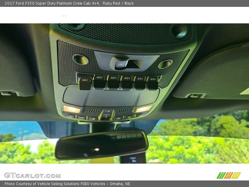 Ruby Red / Black 2017 Ford F350 Super Duty Platinum Crew Cab 4x4
