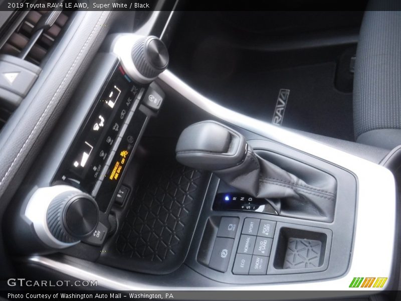 Super White / Black 2019 Toyota RAV4 LE AWD
