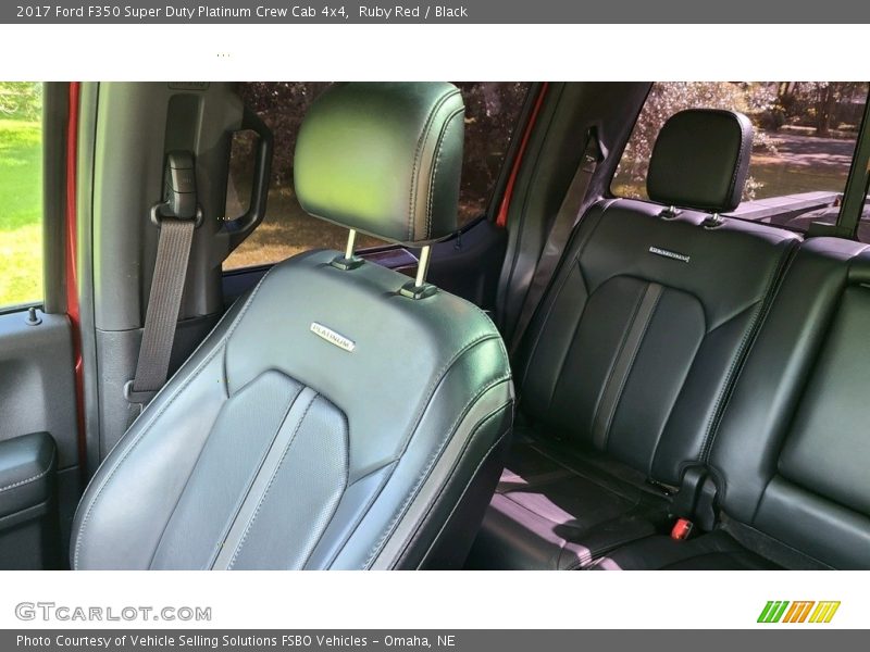 Ruby Red / Black 2017 Ford F350 Super Duty Platinum Crew Cab 4x4