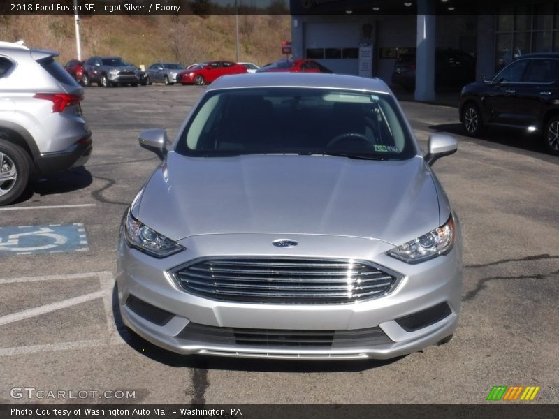 Ingot Silver / Ebony 2018 Ford Fusion SE